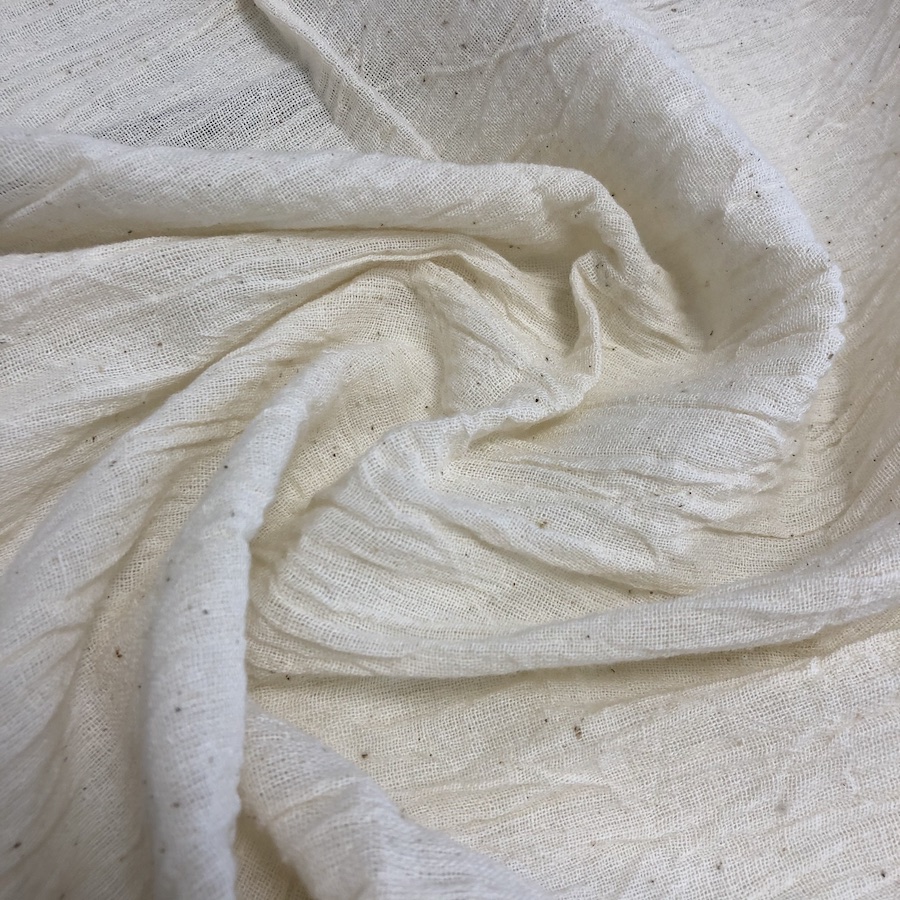 Tissu en coton ecru