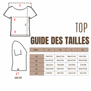 GUIDE DES TAILLES TOP