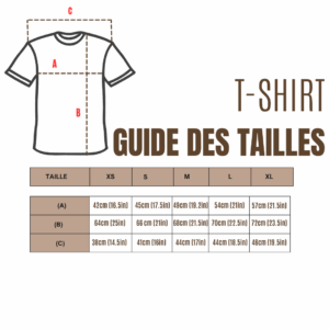 GUIDE DES TAILLES T-SHIRT
