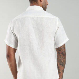 Short sleeve men's linen shirt